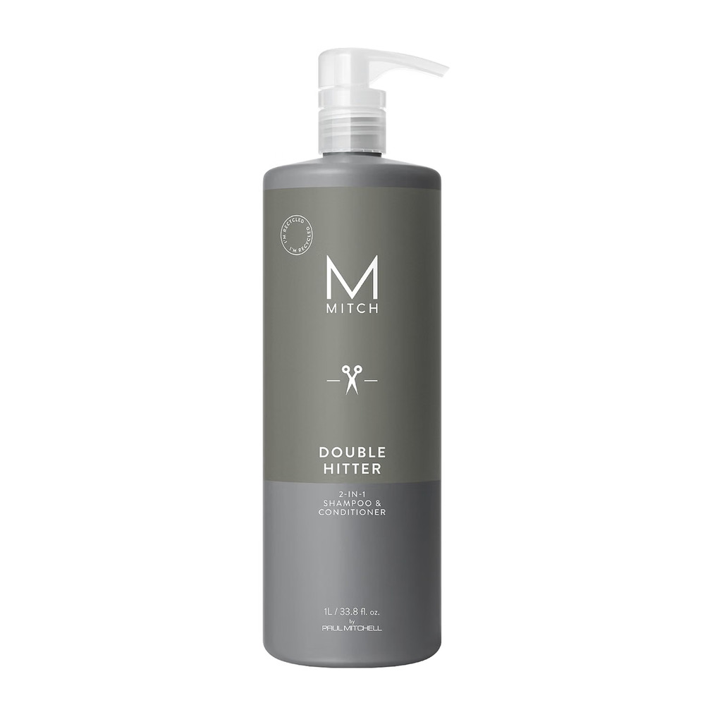 Paul Mitchell MITCH Double Hitter 2-in-1 Shampoo & Conditioner 33.8 oz / 1 Liter